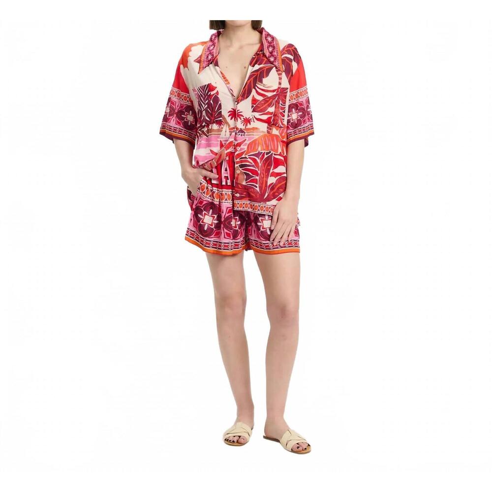 NEW MISS JUNE PARIS women's reese shirt in red